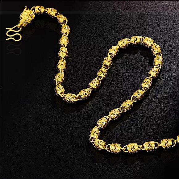 Gold Plated Dragon Necklace - Picture 2 of 5